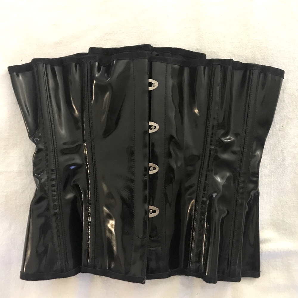 Vintage Black Patent Beauty Corset